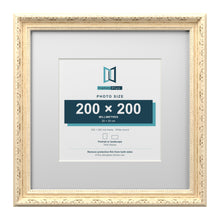 Louis Range Cream Picture, Photo & Poster Frame with White Mount - 32x32cm Frame for 20x20cm Photo, Cream