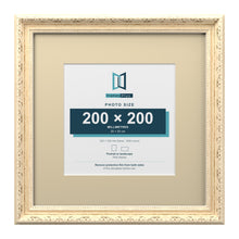 Louis Range Cream Picture, Photo & Poster Frame with Ivory Mount - 32x32cm Frame for 20x20cm Photo, Cream