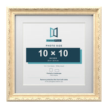 Louis Range Cream Picture, Photo & Poster Frame with White Mount - 13x13" Frame for 10x10" Photo, Cream