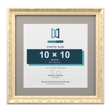 Louis Range Cream Picture, Photo & Poster Frame with Dawn Grey Mount - 13x13" Frame for 10x10" Photo, Cream