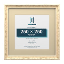 Louis Range Cream Picture, Photo & Poster Frame with Ivory Mount - 35x35cm Frame for 25x25cm Photo, Cream