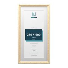 Louis Range Cream Picture, Photo & Poster Frame with White Mount - 70x35cm Frame for 60x25cm Photo, Cream