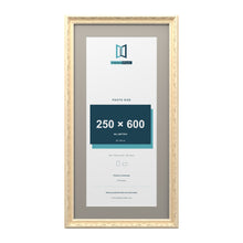 Louis Range Cream Picture, Photo & Poster Frame with Dawn Grey Mount - 70x35cm Frame for 60x25cm Photo, Cream