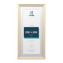 Louis Range Cream Picture, Photo & Poster Frame with White Mount - 75x35cm Frame for 65x25cm Photo, Cream