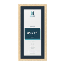 Louis Range Cream Picture, Photo & Poster Frame with Pacific Blue Mount - 75x35cm Frame for 65x25cm Photo, Cream