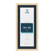 Louis Range Cream Picture, Photo & Poster Frame with Pacific Blue Mount - 80x35cm Frame for 70x25cm Photo, Cream