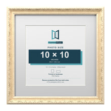 Louis Range Cream Picture, Photo & Poster Frame with White Mount - 14x14" Frame for 10x10" Photo, Cream
