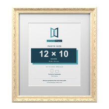 Louis Range Cream Picture, Photo & Poster Frame with White Mount - 16x14" Frame for 12x10" Photo, Cream