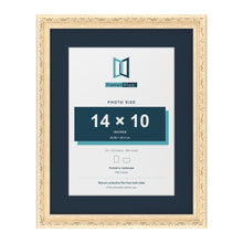 Louis Range Cream Picture, Photo & Poster Frame with Pacific Blue Mount - 18x14" Frame for 14x10" Photo, Cream