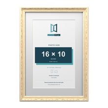 Louis Range Cream Picture, Photo & Poster Frame with White Mount - 20x14" Frame for 16x10" Photo, Cream