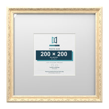 Louis Range Cream Picture, Photo & Poster Frame with White Mount - 40x40cm Frame for 20x20cm Photo, Cream