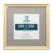 Louis Range Cream Picture, Photo & Poster Frame with Dawn Grey Mount - 40x40cm Frame for 25x25cm Photo, Cream