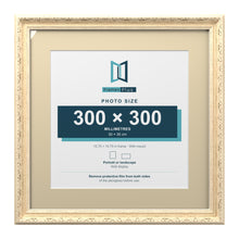 Louis Range Cream Picture, Photo & Poster Frame with Ivory Mount - 40x40cm Frame for 30x30cm Photo, Cream