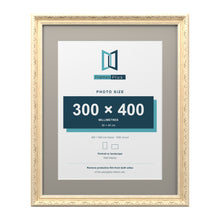 Louis Range Cream Picture, Photo & Poster Frame with Dawn Grey Mount - 50x40cm Frame for 40x30cm Photo, Cream