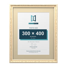 Louis Range Cream Picture, Photo & Poster Frame with Ivory Mount - 50x40cm Frame for 40x30cm Photo, Cream