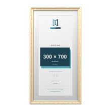 Louis Range Cream Picture, Photo & Poster Frame with White Mount - 80x40cm Frame for 70x30cm Photo, Cream