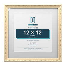 Louis Range Cream Picture, Photo & Poster Frame with White Mount - 16x16" Frame for 12x12" Photo, Cream