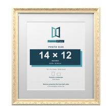 Louis Range Cream Picture, Photo & Poster Frame with White Mount - 18x16" Frame for 14x12" Photo, Cream