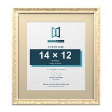 Louis Range Cream Picture, Photo & Poster Frame with Ivory Mount - 18x16" Frame for 14x12" Photo, Cream