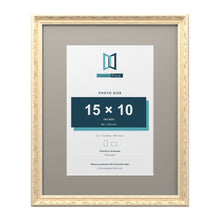 Louis Range Cream Picture, Photo & Poster Frame with Dawn Grey Mount - 20x16" Frame for 15x10" Photo, Cream