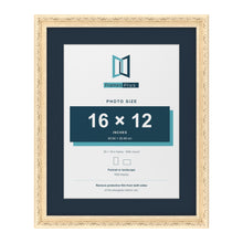 Louis Range Cream Picture, Photo & Poster Frame with Pacific Blue Mount - 20x16" Frame for 16x12" Photo, Cream