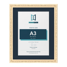 Louis Range Cream Picture, Photo & Poster Frame with Pacific Blue Mount - 20x16" Frame for A3 Photo, Cream