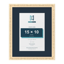 Louis Range Cream Picture, Photo & Poster Frame with Pacific Blue Mount - 20x16" Frame for 15x10" Photo, Cream