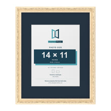 Louis Range Cream Picture, Photo & Poster Frame with Pacific Blue Mount - 20x16" Frame for 14x11" Photo, Cream