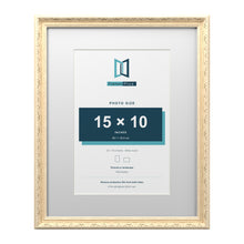 Louis Range Cream Picture, Photo & Poster Frame with White Mount - 20x16" Frame for 15x10" Photo, Cream