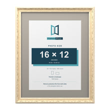Louis Range Cream Picture, Photo & Poster Frame with Dawn Grey Mount - 20x16" Frame for 16x12" Photo, Cream