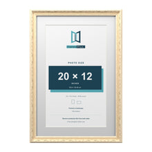 Louis Range Cream Picture, Photo & Poster Frame with White Mount - 24x16" Frame for 20x12" Photo, Cream