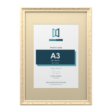Louis Range Cream Picture, Photo & Poster Frame with Ivory Mount - A2 Frame for A3 Photo, Cream