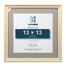 Louis Range Cream Picture, Photo & Poster Frame with Dawn Grey Mount - 17x17" Frame for 13x13" Photo, Cream