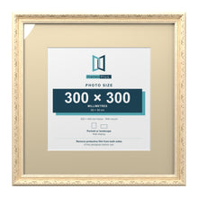Louis Range Cream Picture, Photo & Poster Frame with Ivory Mount - 45x45cm Frame for 30x30cm Photo, Cream