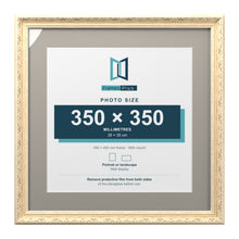 Louis Range Cream Picture, Photo & Poster Frame with Dawn Grey Mount - 45x45cm Frame for 35x35cm Photo, Cream