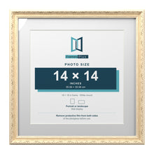 Louis Range Cream Picture, Photo & Poster Frame with White Mount - 18x18" Frame for 14x14" Photo, Cream