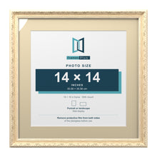 Louis Range Cream Picture, Photo & Poster Frame with Ivory Mount - 18x18" Frame for 14x14" Photo, Cream