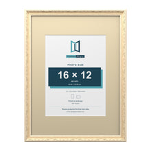Louis Range Cream Picture, Photo & Poster Frame with Ivory Mount - 24x18" Frame for 16x12" Photo, Cream