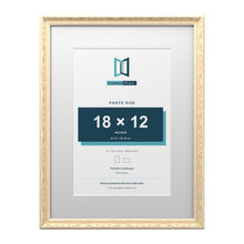 Louis Range Cream Picture, Photo & Poster Frame with White Mount - 24x18" Frame for 18x12" Photo, Cream