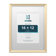 Louis Range Cream Picture, Photo & Poster Frame with White Mount - 24x18" Frame for 16x12" Photo, Cream