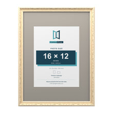 Louis Range Cream Picture, Photo & Poster Frame with Dawn Grey Mount - 24x18" Frame for 16x12" Photo, Cream
