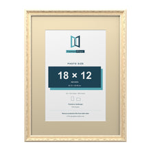 Louis Range Cream Picture, Photo & Poster Frame with Ivory Mount - 24x18" Frame for 18x12" Photo, Cream