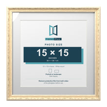 Louis Range Cream Picture, Photo & Poster Frame with White Mount - 19x19" Frame for 15x15" Photo, Cream