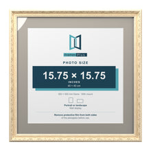 Louis Range Cream Picture, Photo & Poster Frame with Dawn Grey Mount - 50x50cm Frame for 40x40cm Photo, Cream