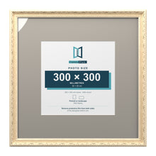 Louis Range Cream Picture, Photo & Poster Frame with Dawn Grey Mount - 50x50cm Frame for 30x30cm Photo, Cream