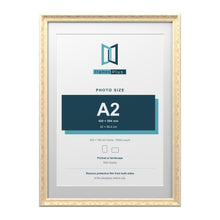 Louis Range Cream Picture, Photo & Poster Frame with White Mount - 70x50cm Frame for A2 Photo, Cream