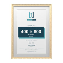 Louis Range Cream Picture, Photo & Poster Frame with White Mount - 70x50cm Frame for 60x40cm Photo, Cream