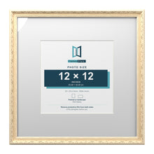 Louis Range Cream Picture, Photo & Poster Frame with White Mount - 20x20" Frame for 12x12" Photo, Cream
