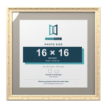 Louis Range Cream Picture, Photo & Poster Frame with Dawn Grey Mount - 20x20" Frame for 16x16" Photo, Cream