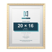 Louis Range Cream Picture, Photo & Poster Frame with White Mount - 24x20" Frame for 20x16" Photo, Cream